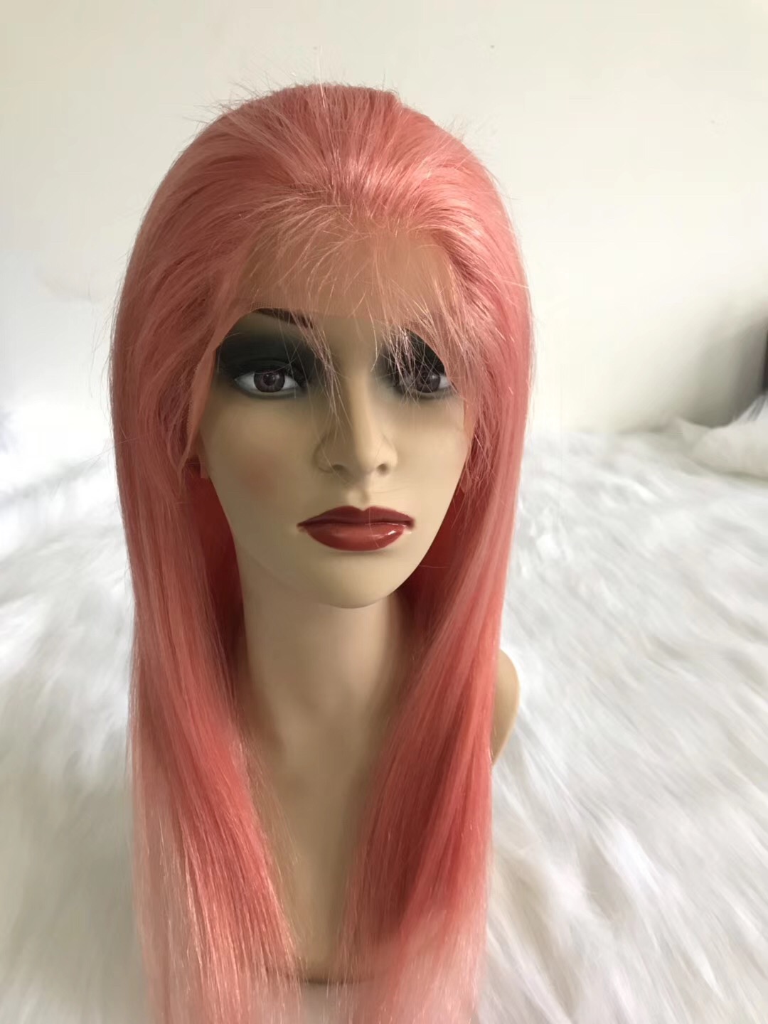 Pink hot sale human hair  wig best selling  wig YL218